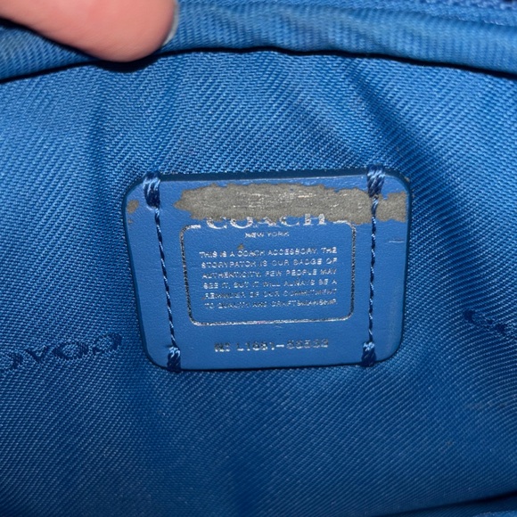 Coach Studded Blue Crossbody Bag - Picture 3 of 15